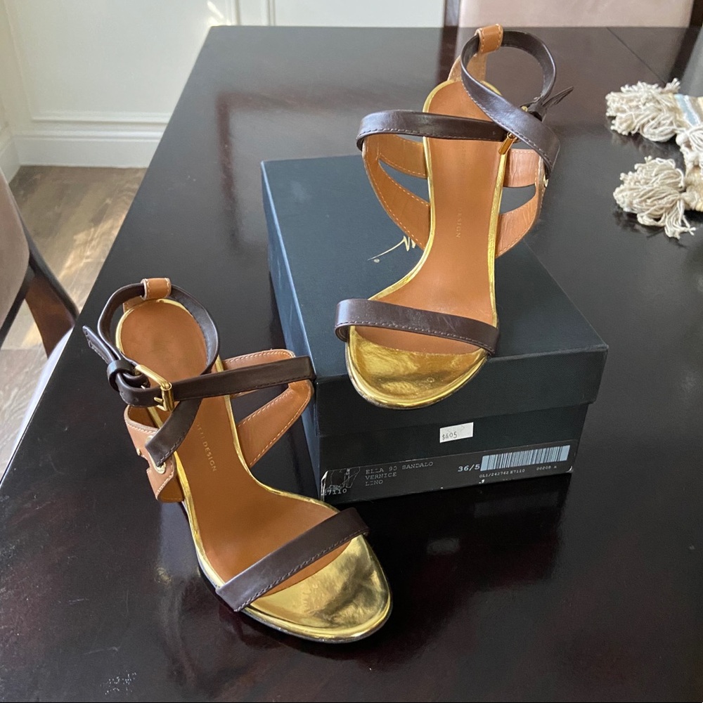 Giuseppe Zanotti Gold Wedge - Picture 1 of 16